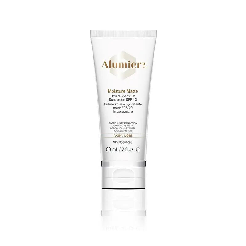 AlumierMD Moisture Matte Broad Spectrum Sunscreen SPF40 Ivory  Newcastle Skin Clinic